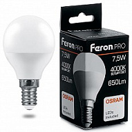 Лампа светодиодная Feron LB-1407 E14 7.5Вт 4000K 38072 500_191_2237477
