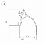 Профиль для карнизов Arlight ARH-CEIL 034981 250_100_1895592