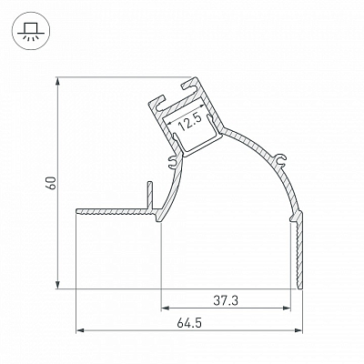 Профиль для карнизов Arlight ARH-CEIL 034981 400_400_1895592