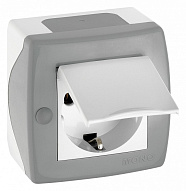 Розетка с заземлением с крышкой Mono Electric Octans IP20 104-020007-118 500_191_3235198