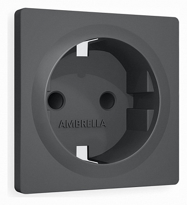 Накладка для розетки с заземлением и со шторками Ambrella Volt ALFA AP9070 400_400_2185487