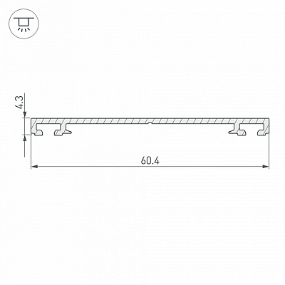 Крепеж Arlight PHS-3X-BASE-H4.3-2000 ANOD 019869 400_400_2132062
