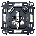 Механизм розетки с заземлением и 2хUSB type A и C Ambrella Volt QUANT VM160 250_100_Array