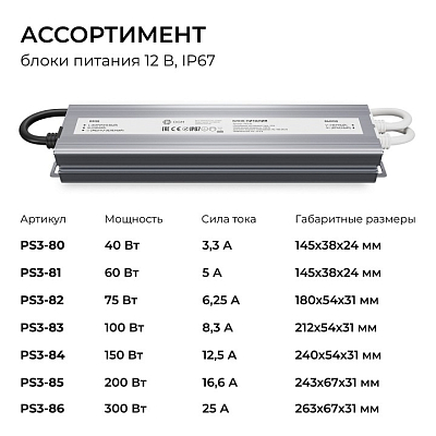 Блок питания OGM  PS3-84 400_400_3121382