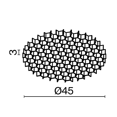 Комплектующие для светильника Technical HoneyComb-D45 400_400_843640