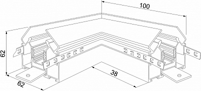 Соединитель угловой L-образный для треков накладных Elektrostandard Slim Magnetic a062151 400_400_2124022