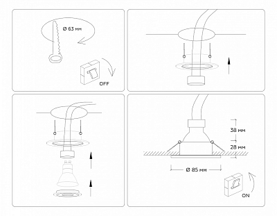 Встраиваемый светильник Ambrella Light TN TN102450 400_400_2023071