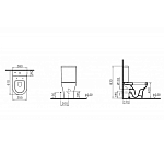 9824B003-7207 Комплект: безободковый унитаз Zentrum + сиденье микролифт, (арматура Siamp (Франция). 250_100_2407411