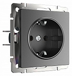 Розетка с заземлением, без рамки Werkel графит матовый W1171064 250_100_Array