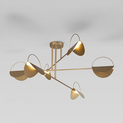 Потолочная люстра Eurosvet Grazia 70148/6 золото 400_400_2431985