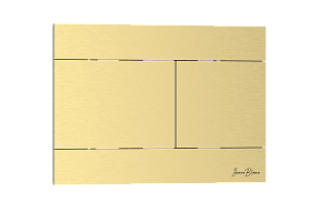 Кнопка смыва IBERICA BLANCA INOX-R нержавеющая сталь, золото матовое (IB.B015.03) 500_191_2915678