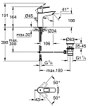23762001 BauLoop Смеситель для раковины размер M хром 250_100_1438064