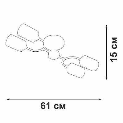 Потолочная люстра Vitaluce V2823 V2823-1/4PL 400_400_1820398