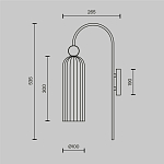 Настенный светильник (бра) Maytoni MOD302WL-01CG 250_100_850826