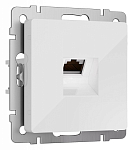 Розетка Ethernet RJ-45 и со шторками, без рамки Werkel белый W5120101 250_100_2131419
