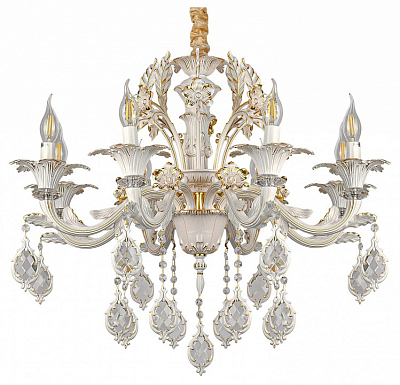 Подвесная люстра AM-Group CLEOPATRA CLEOPATRA SP8 WH+GL 400_400_3237422