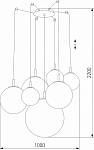 Подвесная люстра TK Lighting Cadix 4608 Cadix Gold 250_100_1882852