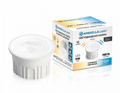 Лампа светодиодная Ambrella Light   9Вт 2700, 4000, 6400K 212601 400_400_2385005