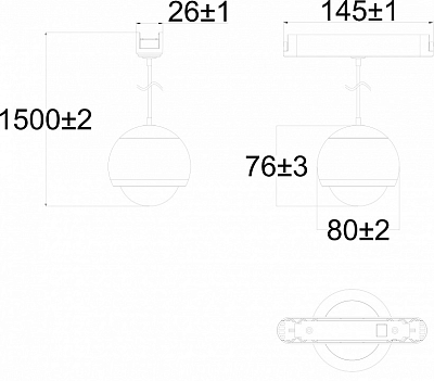 Подвесной светильник Denkirs AIR HANG DK5346-BK 400_400_1914479