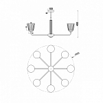 Люстра на штанге Escada Noble 685/8PL 250_100_1943979