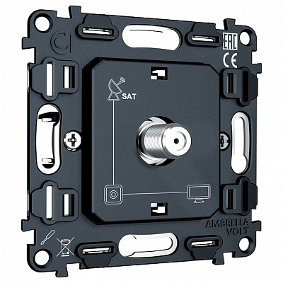 Механизм ТВ-розетки и SAT-розетки Ambrella Volt QUANT VM215 400_400_2678402