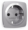 Накладка для розетки с заземлением и со шторками Ambrella Volt OMEGA OP5070 100_100_2307740