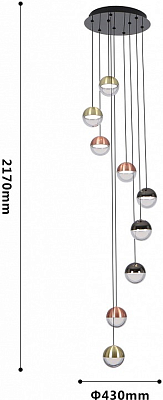 Подвесная люстра Favourite Luna 4371-9P 400_400_1769382