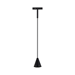 ST689.436.05 Магнитный трековый светильник Черный LED 1*5W 3000K Lm350 Ra>80 60° IP20 D80xH98 24V СУПЕР5 250_100_2948224