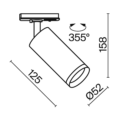 Трековый светильник Technical TR021-1-12W3K-W-W 400_400_847415
