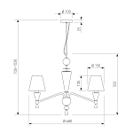 Подвесная люстра Eurosvet Teja 101014/6 250_100_3084231