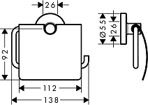 41723000 HG Logis Universal бумагодержатель 250_100_2731520