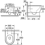 3957100H Essence Ceramic Унитаз подвесной, альпин-белый (12 шт пал - 119464) 250_100_1440757