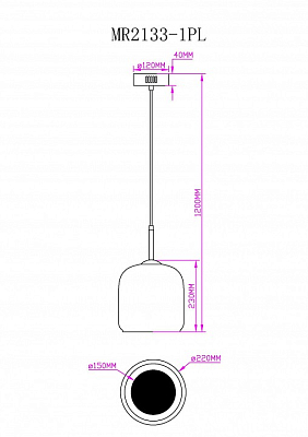 Подвесной светильник MyFar Charlie MR2133-1PL 400_400_1994402