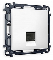 Розетка Ethernet RJ-45 и со шторками, без рамки Ambrella Volt ALFA MA132010 500_191_2306785