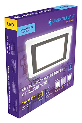 Встраиваемый светильник Ambrella Light DCR DCR396 400_400_2004487