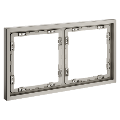 Рамка пластиковая VOLTUM S70 на 2 поста, (кашемир) 400_400_791240