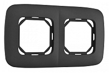 Рамка на 2 поста Arte Milano am-505.05 505.05-2.black 250_100_Array
