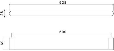 AQ4414CR ЛИРА полотенцедержатель 600 мм 400_400_2412831