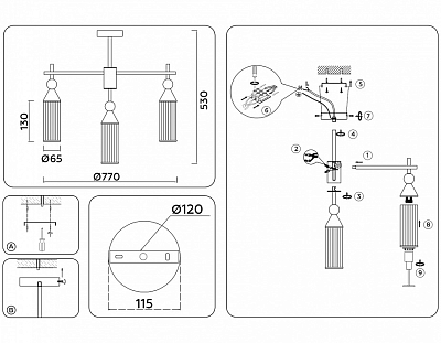 Люстра на штанге Ambrella Light LH LH55258 400_400_2028841