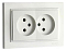 Розетка двойная Mono Electric Despina 102-252505-121