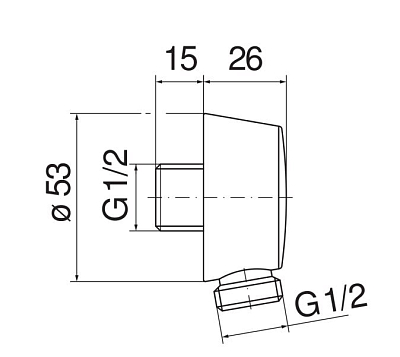 AD150BR шланговое подсоединение, бронза 400_400_2407733