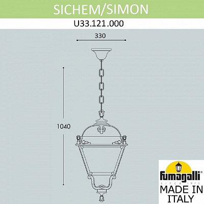 Подвесной светильник Fumagalli Simon U33.121.000.AXH27 400_400_1804311