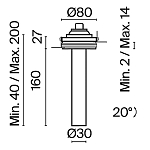 Встраиваемый светильник Technical C140TRS-L200-7W3K-W 250_100_Array