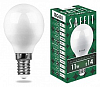 Лампа светодиодная Feron Saffit SBG4511 E14 11Вт 4000K 55138 100_100_2270834