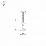 Профиль-держатель накладной Arlight Foled-Rail 25232 250_100_2132935