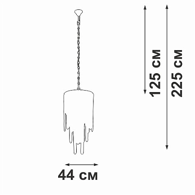 Подвесная люстра Vitaluce V5885 V5885-9/7 400_400_1820863