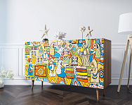 Комод "Berber" с двумя дверками и ящиками принт 1 арт BB17/Print_01 250_100_1930549