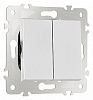 Выключатель двухклавишный без рамки Arte Milano 203 203.30-2.silver 100_100_2302478