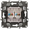 Розетка Ethernet RJ-45 без рамки Эра Эра Elegance 14-3108-01 100_100_2400673