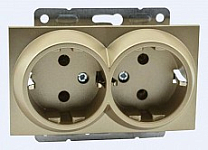 Розетка двойная с заземлением, без рамки Mono Electric Despina / Larissa 500-002204-120 250_100_Array